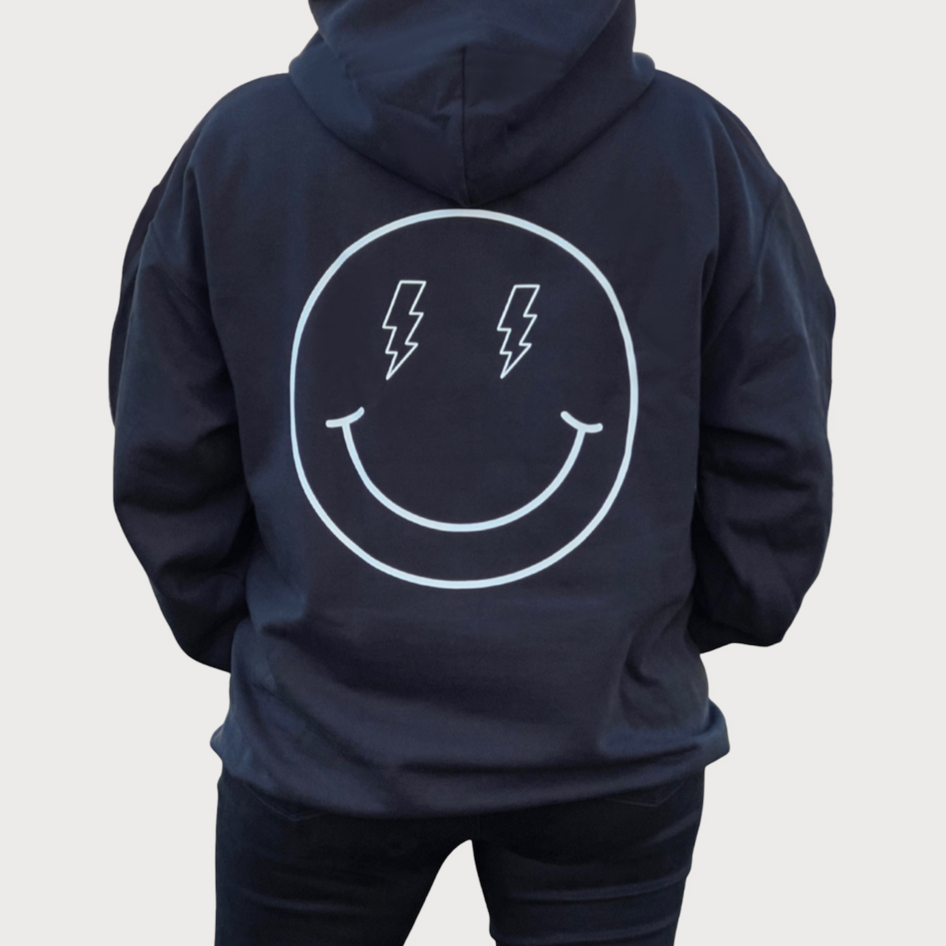 Be The Energy You Want To Attract Black Sweatshirt Hoodie back design