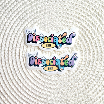 Dissociated BRB Sticker in glossy and holographic finish