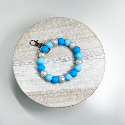 Echo Silicone Beaded Wristlet Keychain