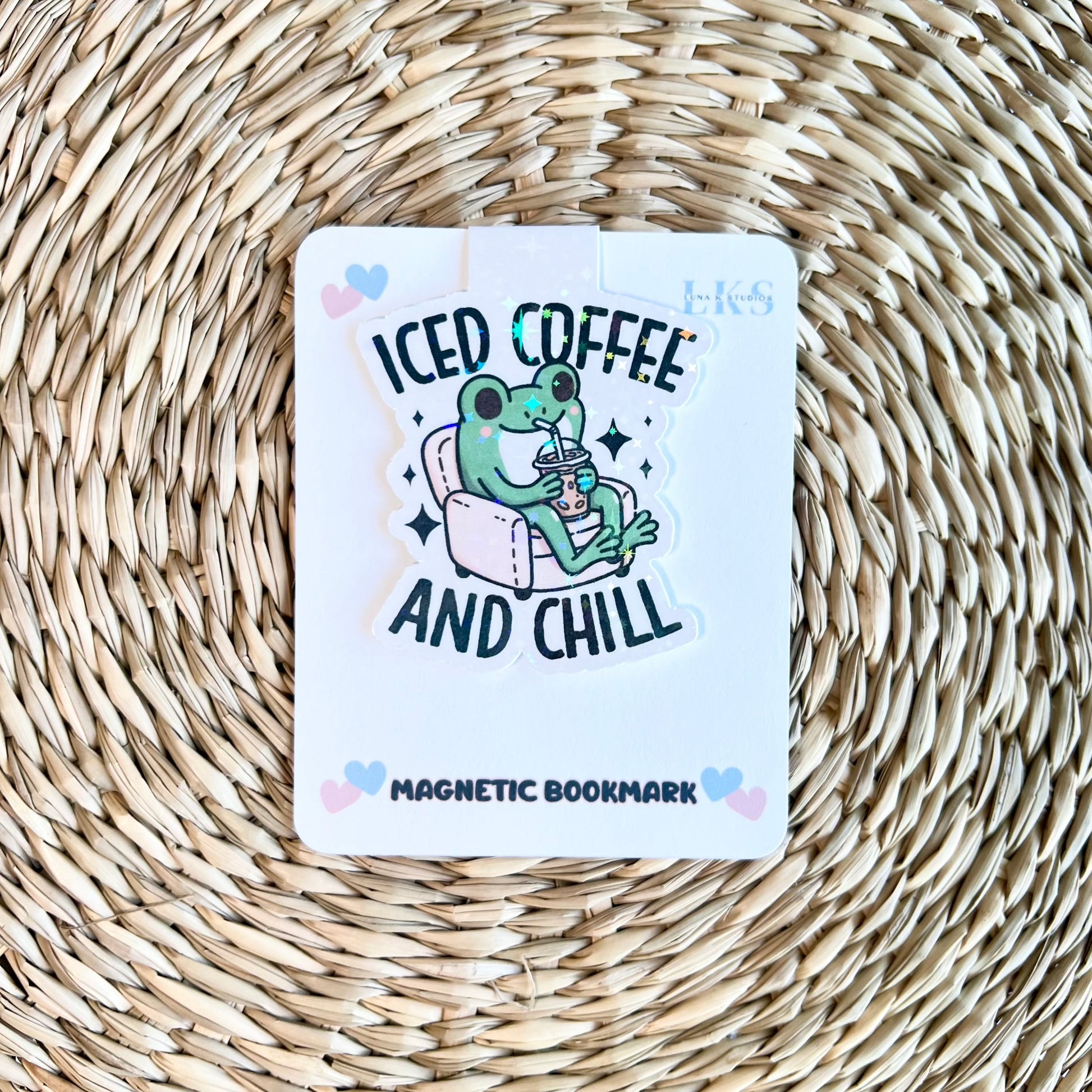 Iced Coffee And Chill Magnetic Bookmark