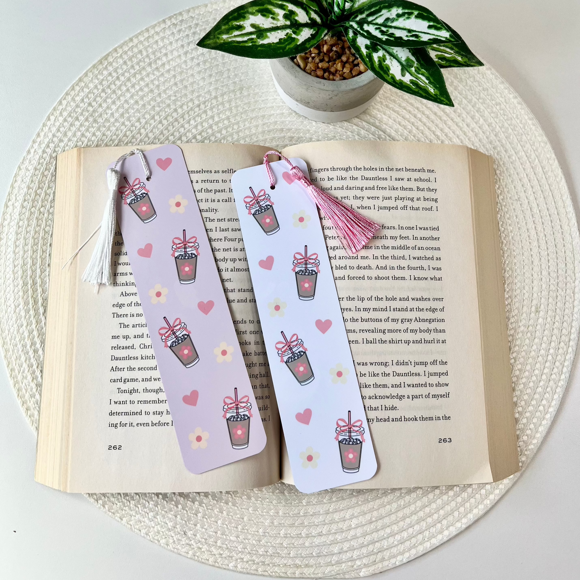 Iced Coffee Girly Bookmark 