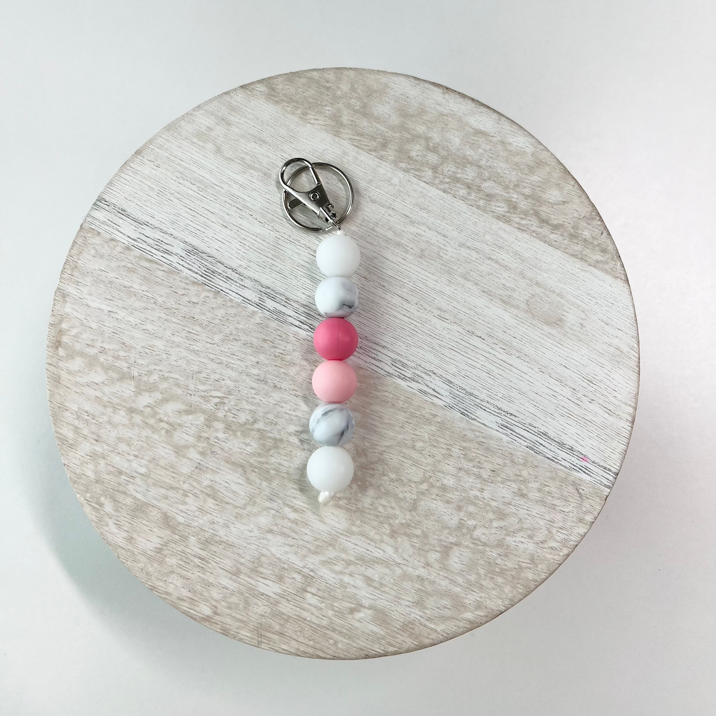 On Wednesdays...Silicone Beaded Keychain