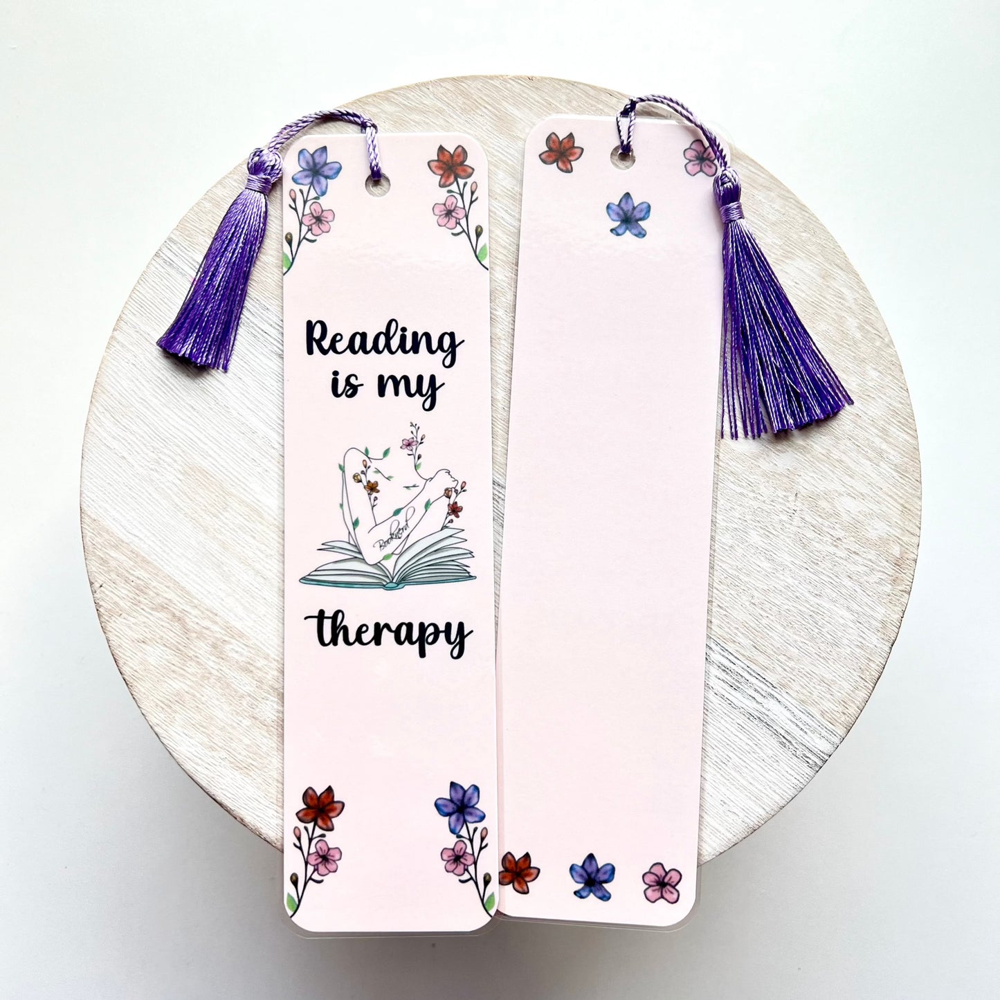 Reading Is My Therapy Bookmark