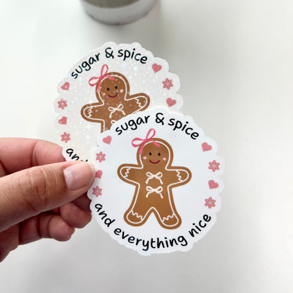 Sugar & Spice Gingerbread Sticker